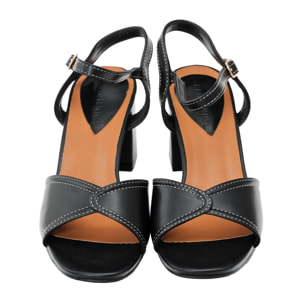 Sandali cinturino regolabile - tacco 7,5 cm