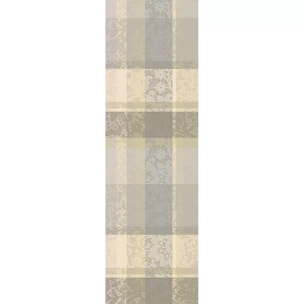 Chemin de table pur coton motif jacquard beige Mille dentelles naturel