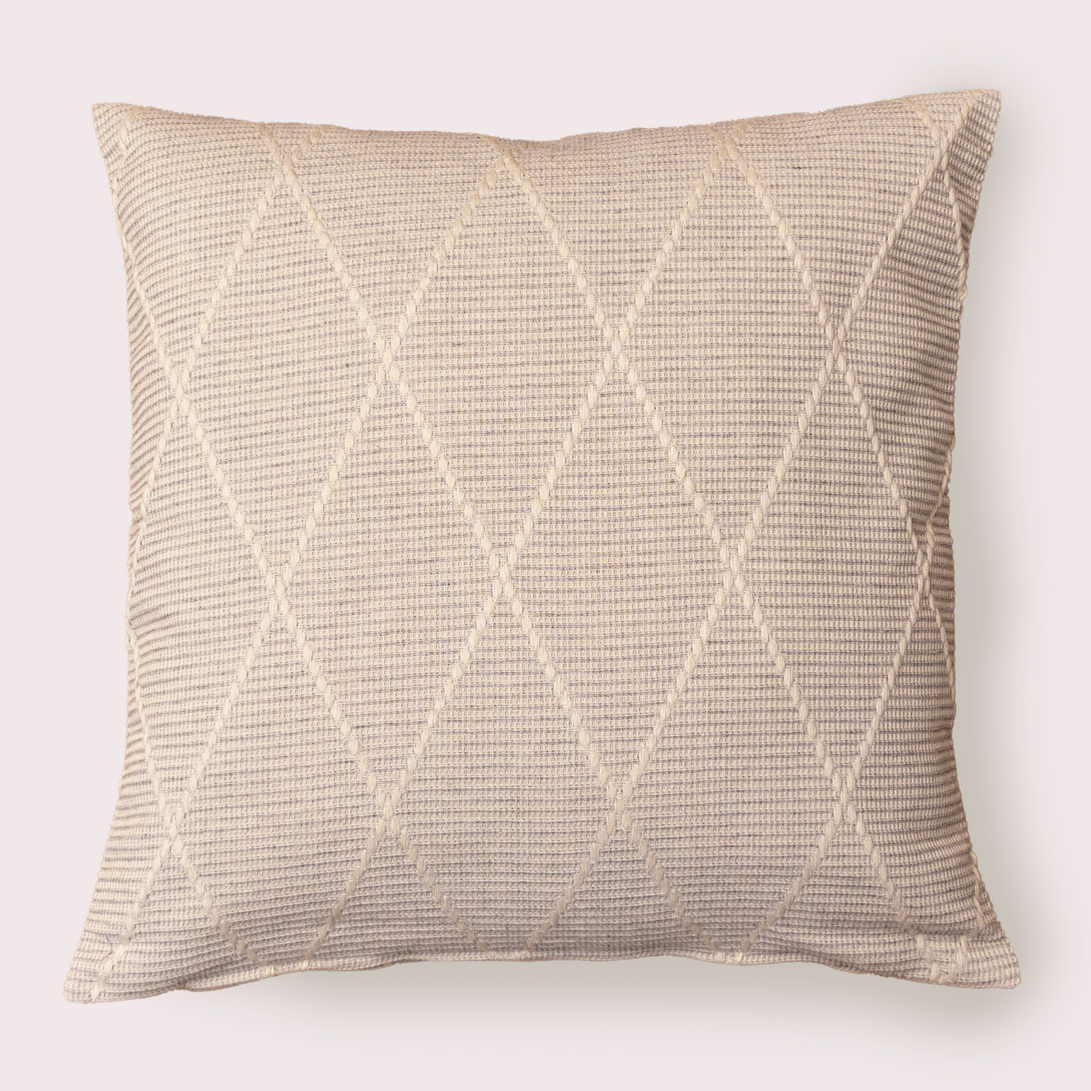 Naturals - Funda de Cojín Estampado - Con Cremallera - Sin relleno - 80% Algodón - 20% Poliéster - Jacquard - Terra Gris