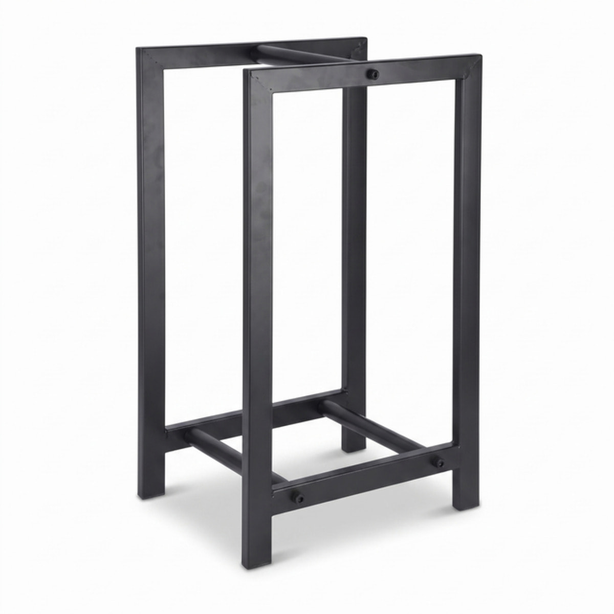 Portalegna verticale in acciaio Tamala 59,5 cm, supporto legna salvaspazio per camino e stufa, design moderno industriale, resistente e stabile, ideale per interno ed esterno, giardino terrazzo e area barbecue