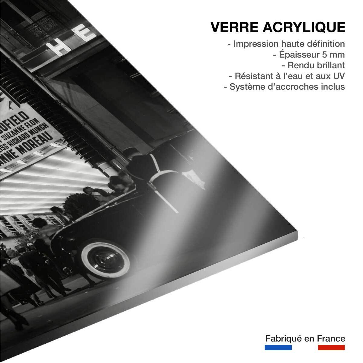 Ancienne affiche de cinéma Le train UGC Tableau plexiglas