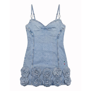 PHILIPP PLEIN Vestido vaquero ROSES