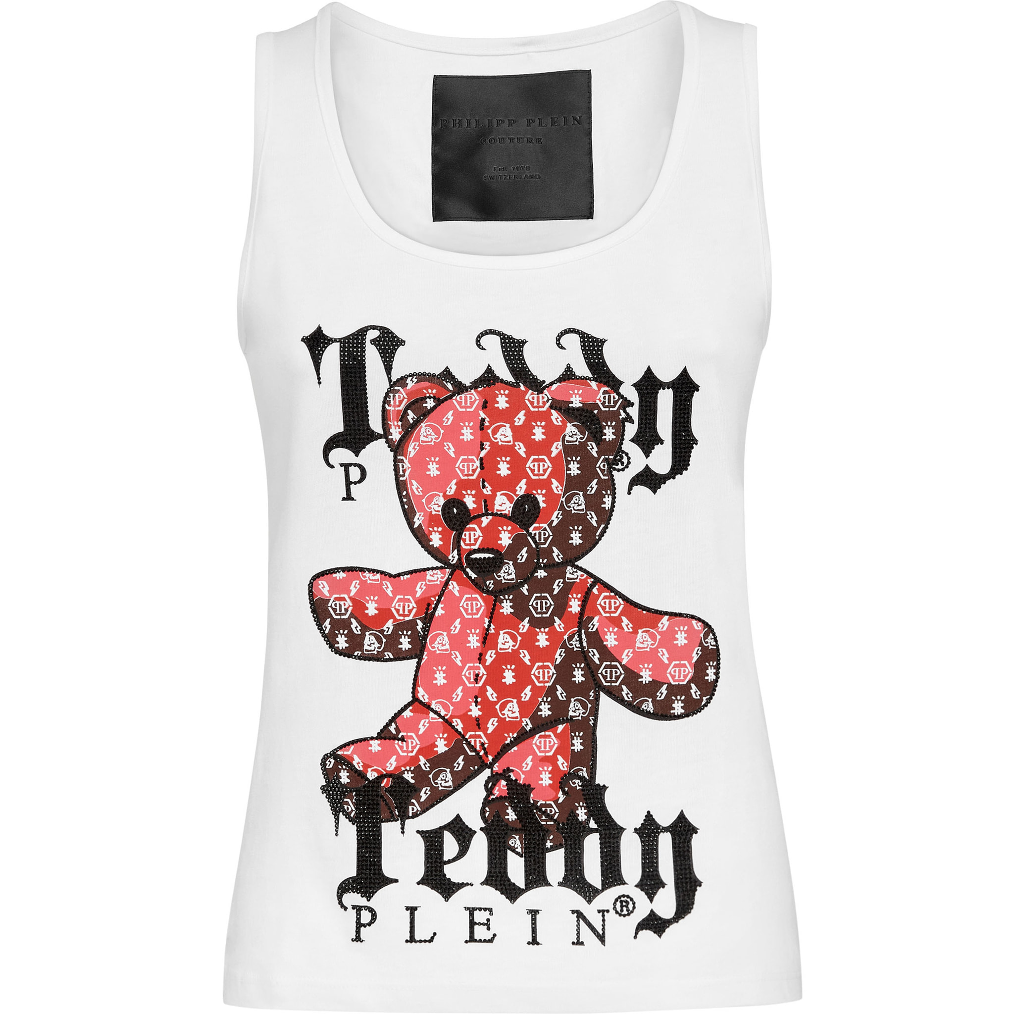 PHILIPP PLEIN Camiseta de tirantes MONOGRAM