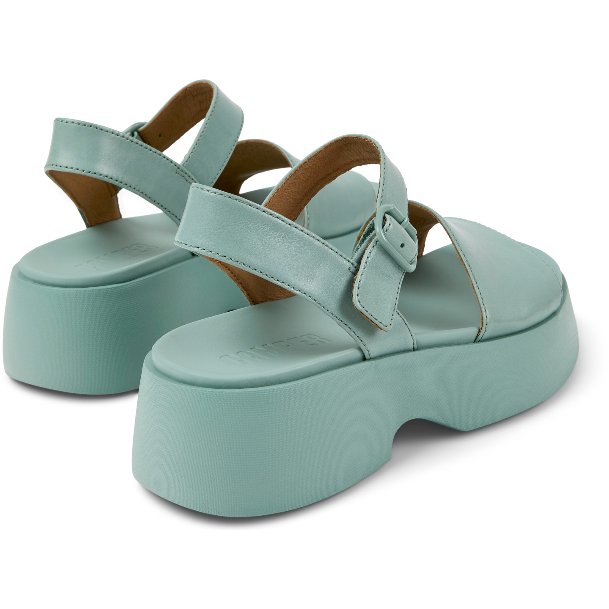 Sandalias - CAMPER Tasha - Verde - Cuero liso