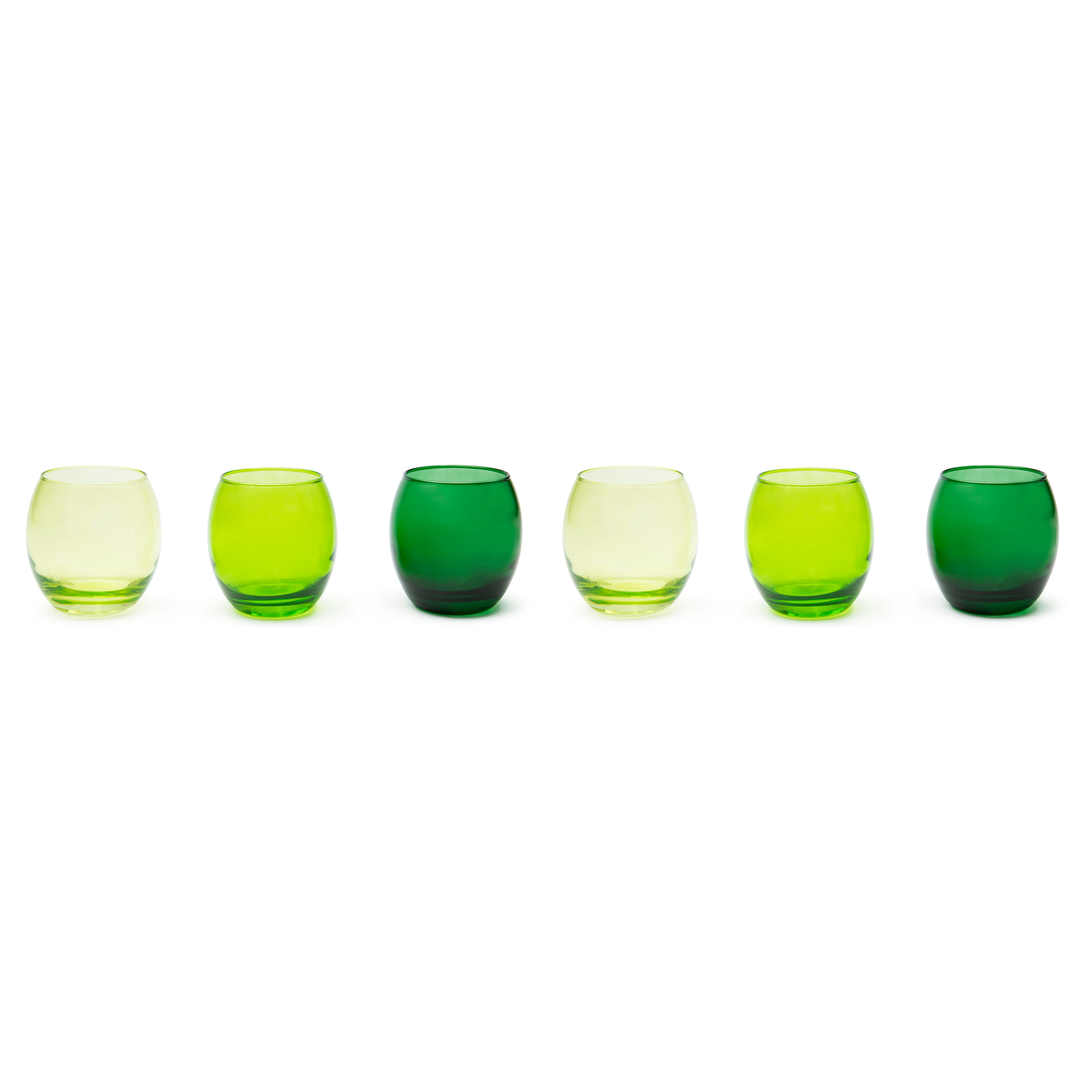 Set de 6 verres Excelsa – Santiago, Verre Mix Vert