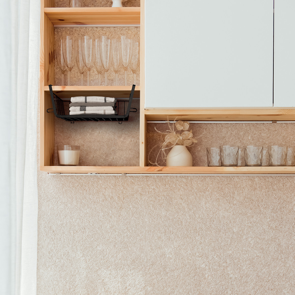 Panier de rangement à suspendre 31,5cm noir