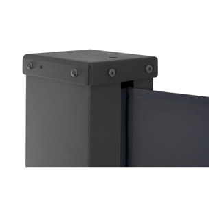 Paravent rétractable premium gris anthracite