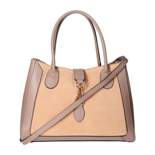 Borsa a mano Jordana da donna In Vera pelle Made in Italy 35x25,5x15 cm