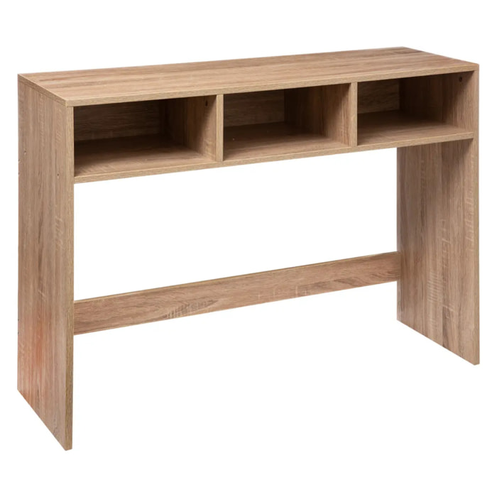 Console 3 cases Effet chêne naturel Mix N' Modul