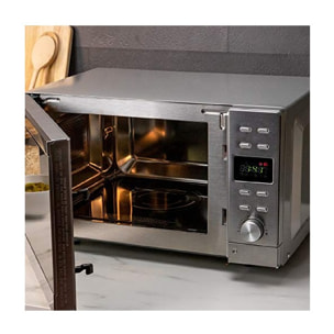 Cecotec Micro-ondes sans plateau GrandHeat 2010 Flatbed Steel