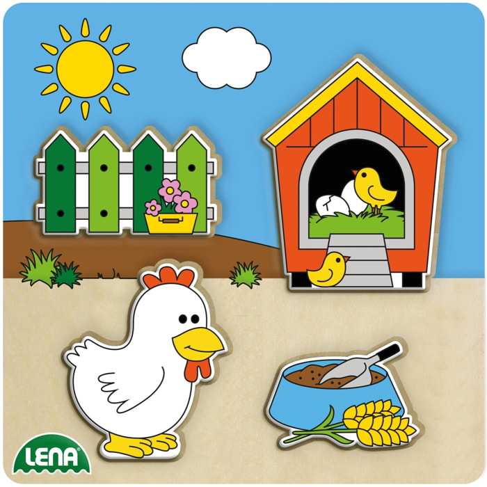 Puzzle in Legno - Pollaio