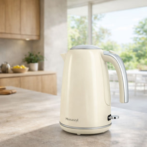 Bouilloire en acier inoxydable 1,7L crème RETRO