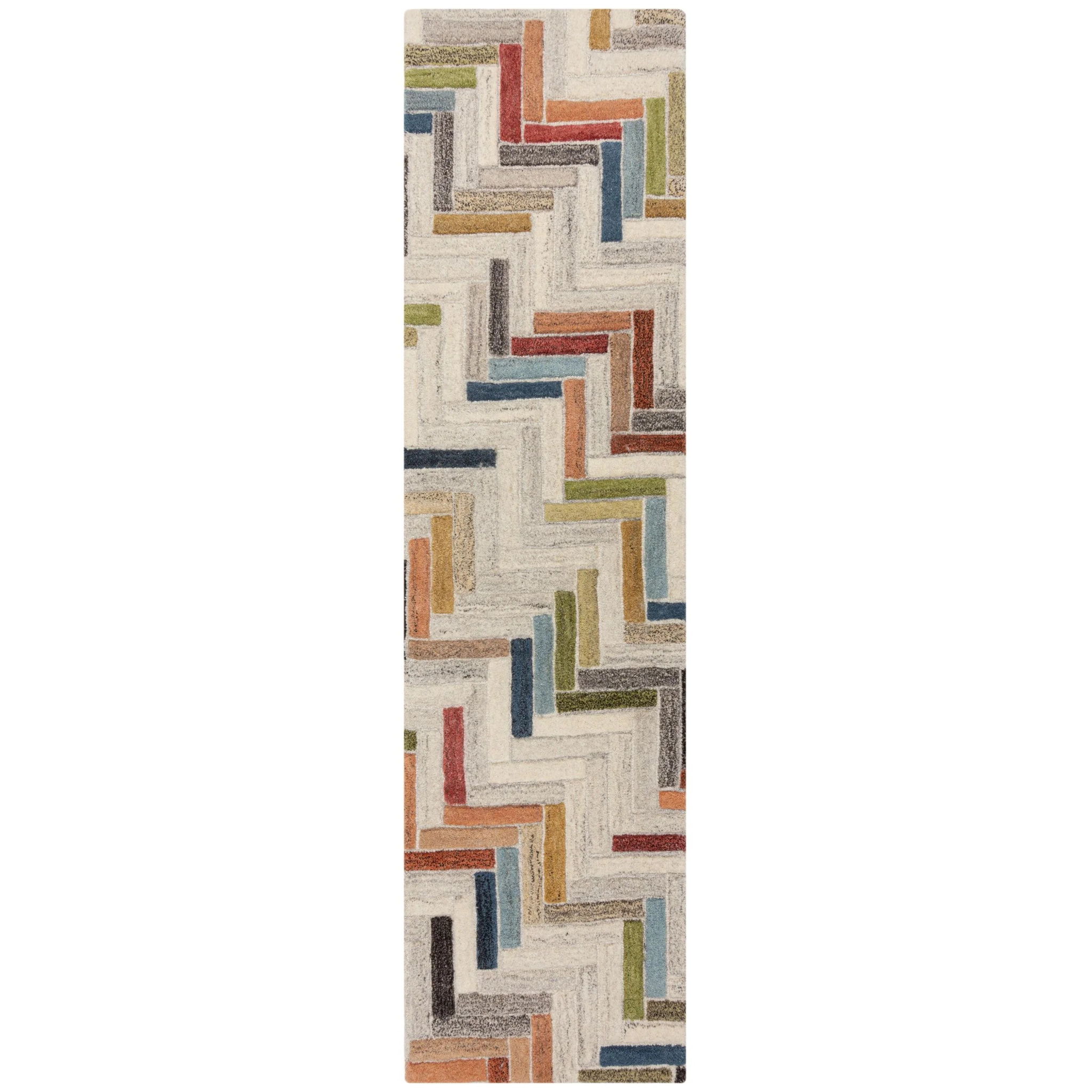 Tapis en laine de couloir RUSSO