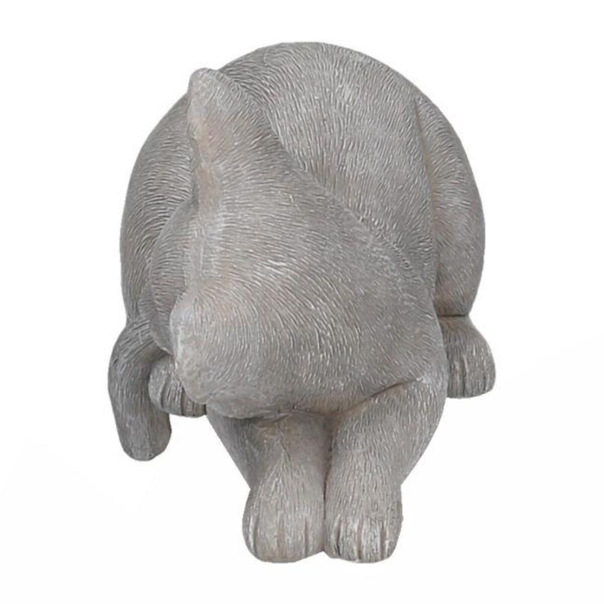 Gatto in resina grigio cm19x11,5h14,5