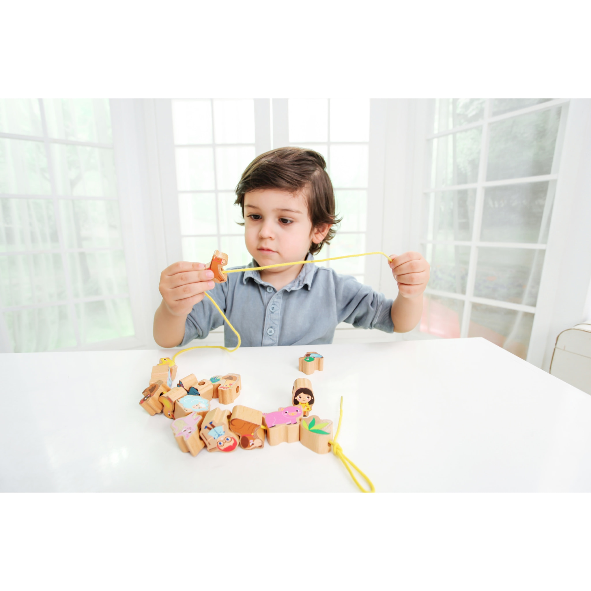 PIEZAS CON CUERDA: ANIMALES DE GRANJA