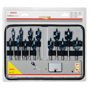 Trousse de mèches plates Expert BOSCH Self Cut Speed Ø10 à 32 mm - 2608900336