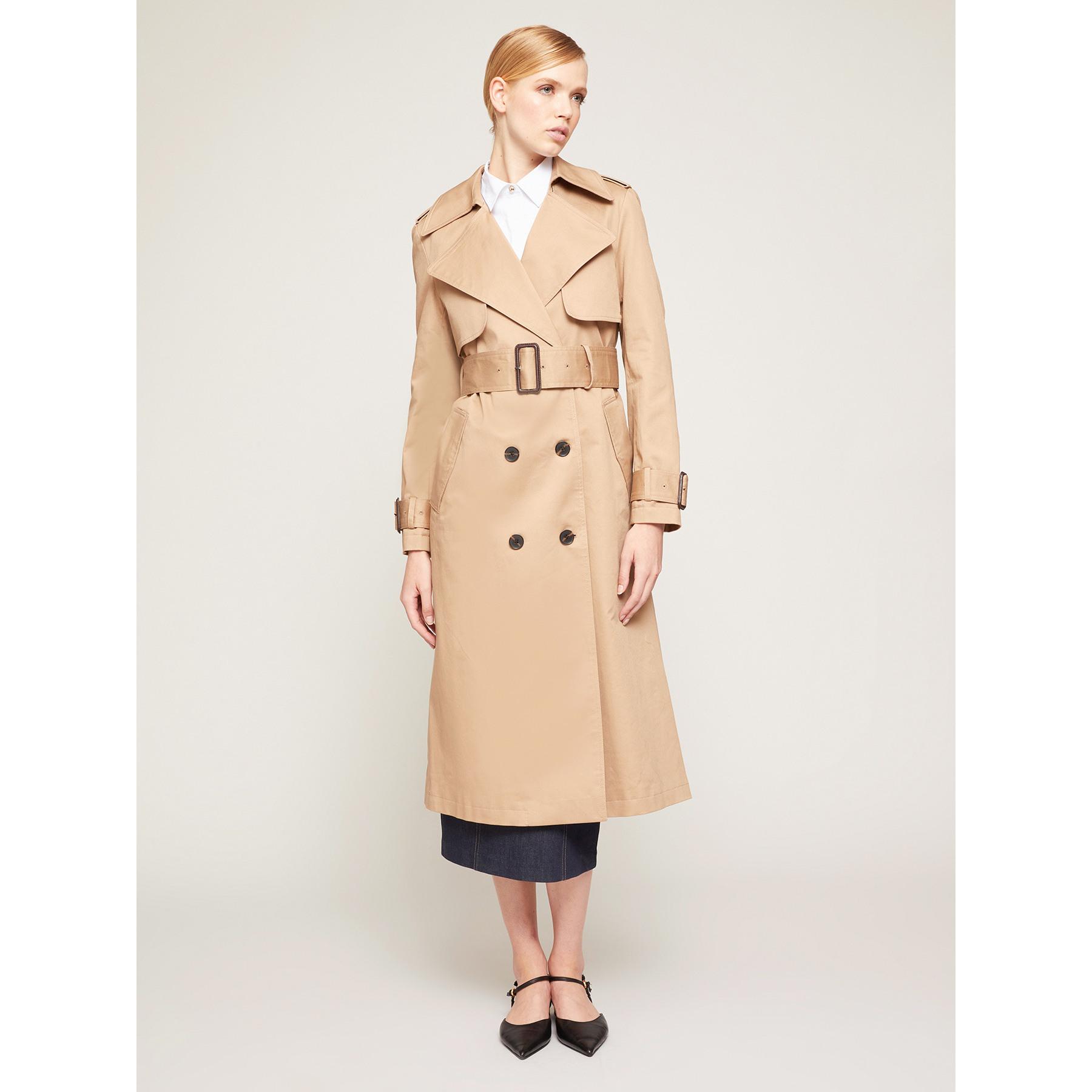 Motivi - Trench lungo doppiopetto - Beige