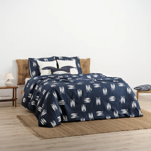 Housse de couette 100 % coton 80 fils Oropesa Bleu