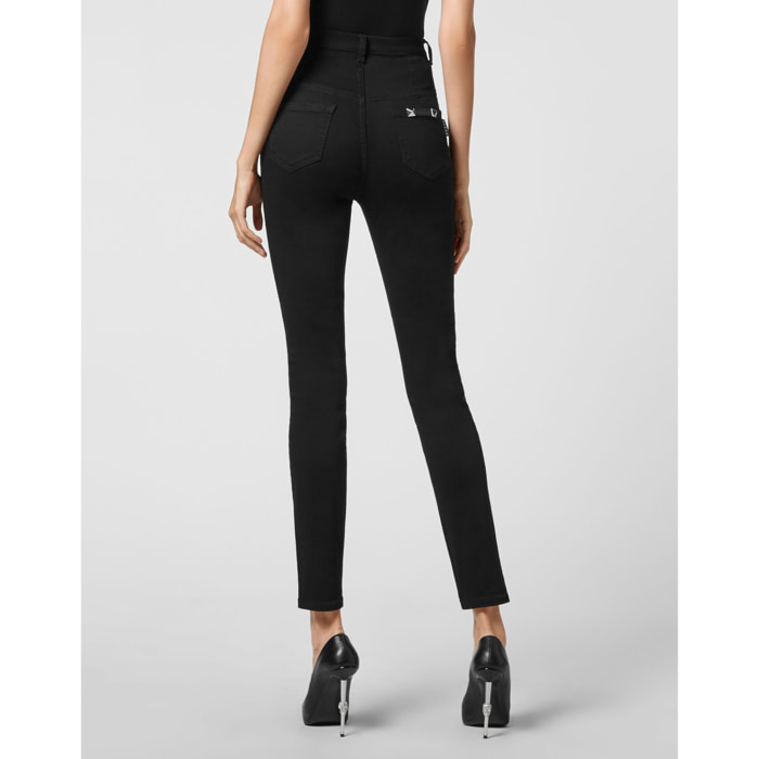 PHILIPP PLEIN Jegging de cintura alta