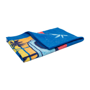 Telo Mare Stampato In Spugna Disegno California