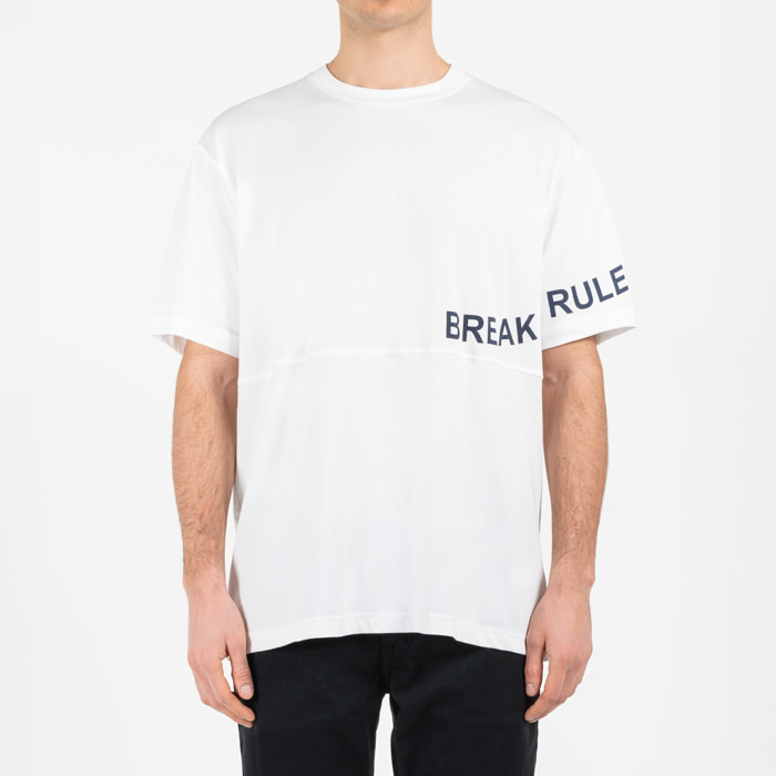 T-shirt jersey cotone organico con stampa oversize fit