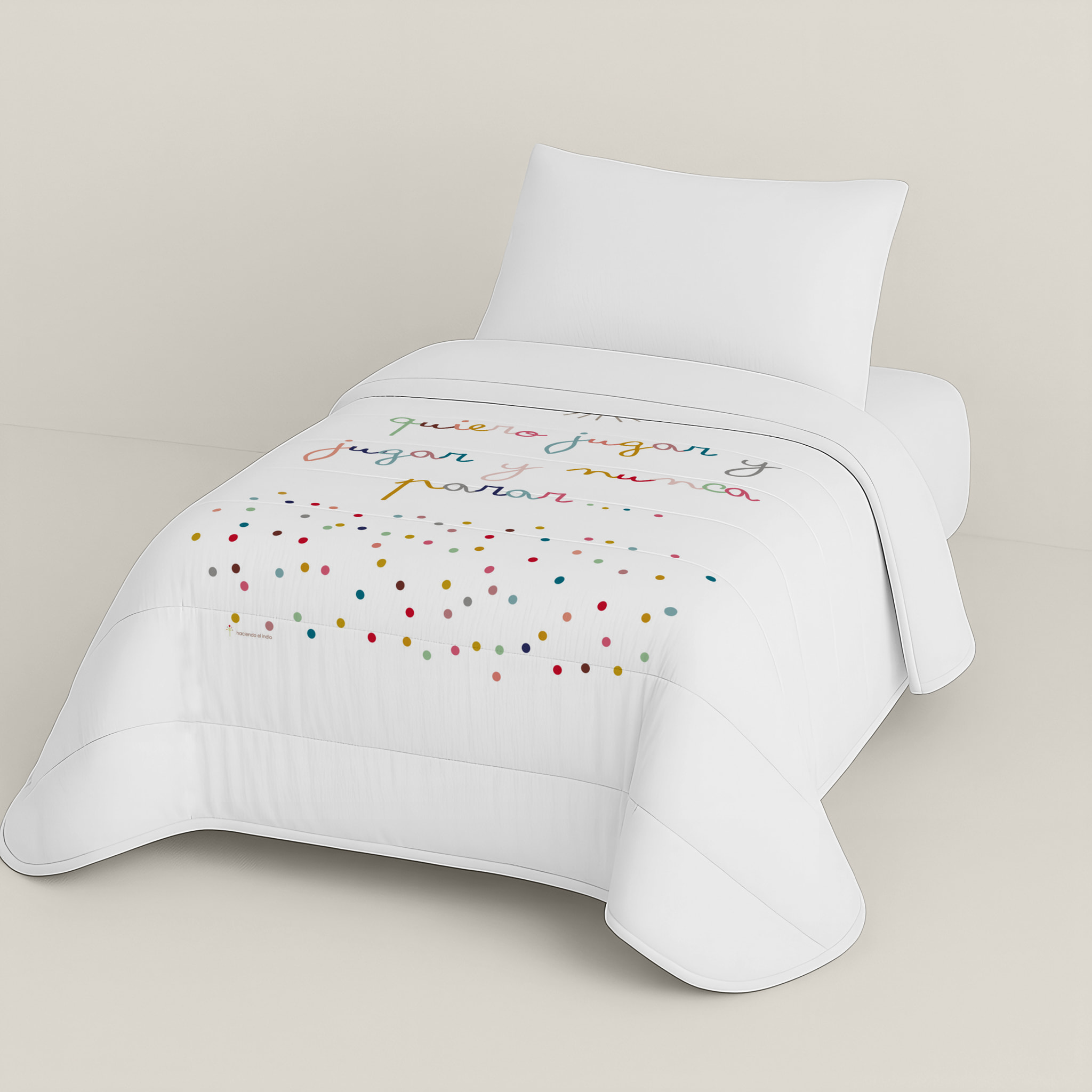 Edredón Nórdico Estampado - Infantil - 100% Algodón - 200 gr/m² con Tacto Pluma - Jugar