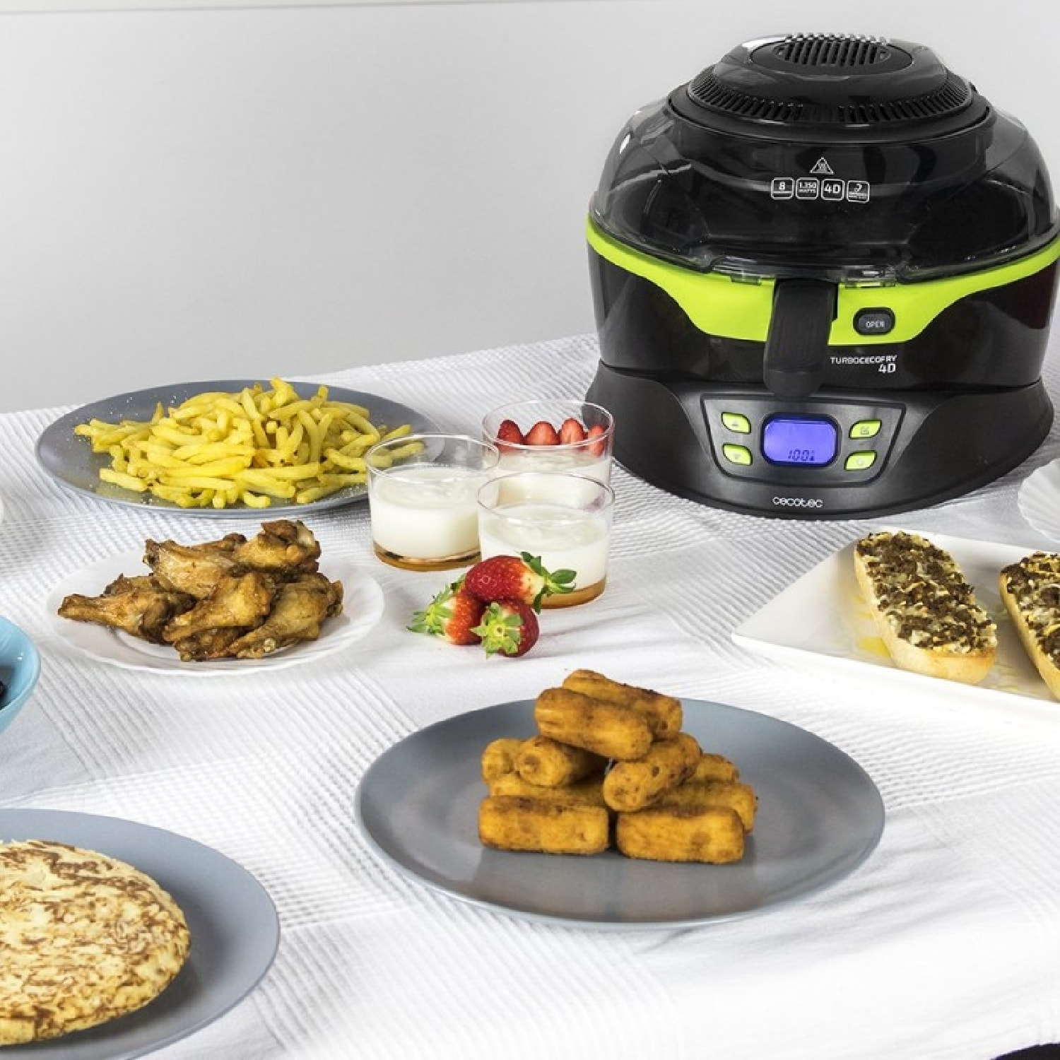 Pack de Accesorios para Snacks y Cubeta Plana TurboCecofry 4D. Especial Snacks y