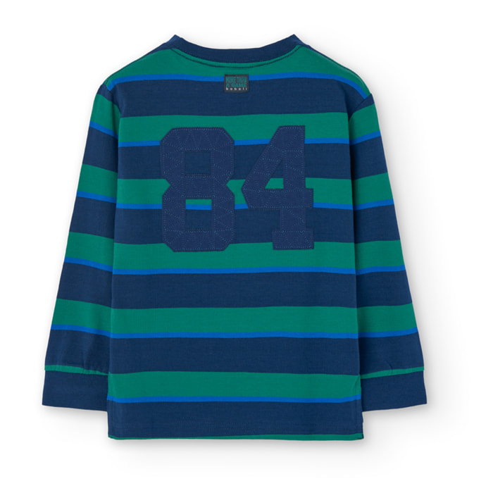 Camiseta punto listada de niño -BCI