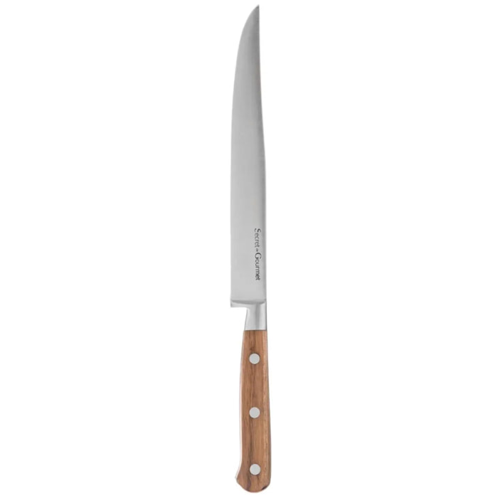 Couteau à trancher acier "Elegancia" lame 20,5cm