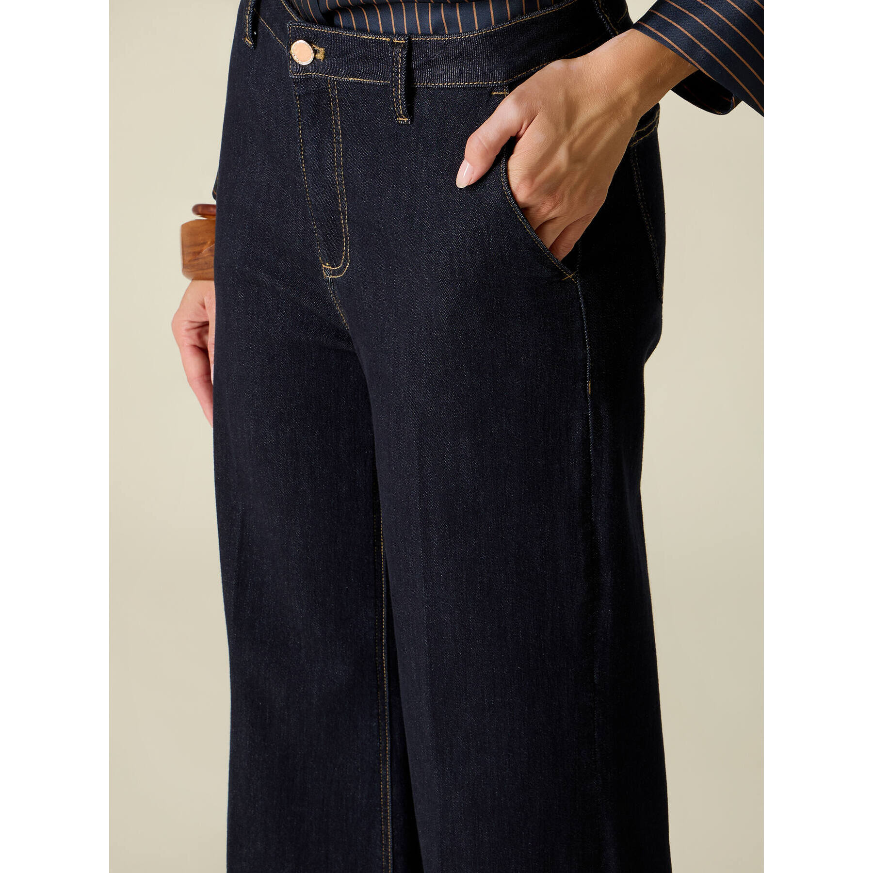 Oltre - Jeans a palazzo - Blu