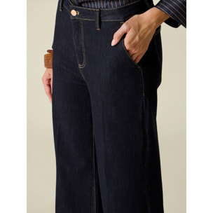 Oltre - Jeans a palazzo - Blu