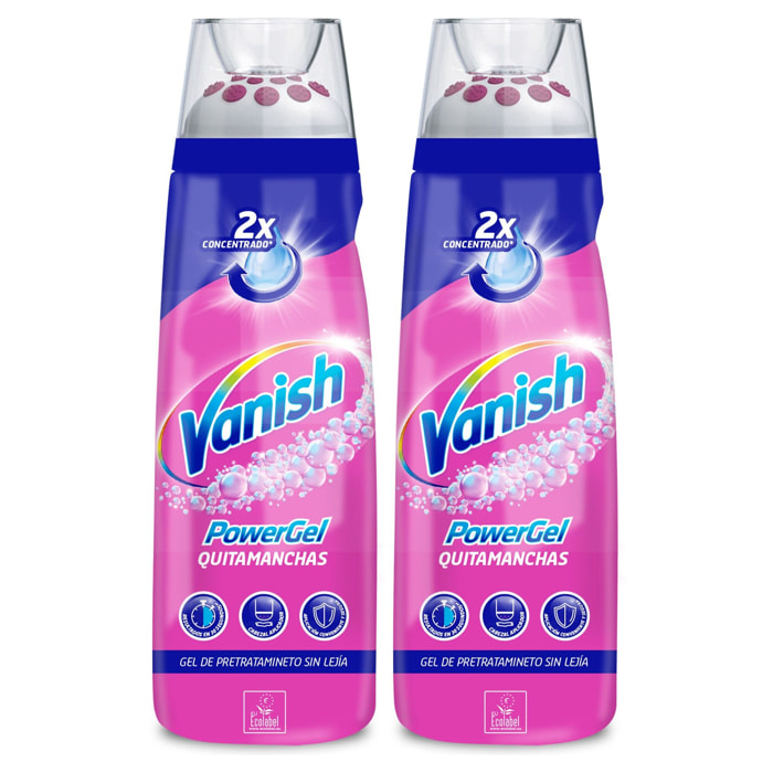 Quitamanchas para la ropa Vanish Gel Pretratante 2x200ml