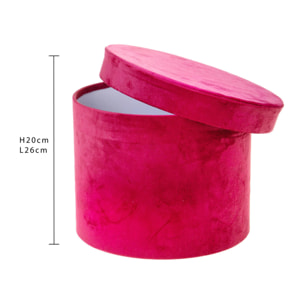 Cappelliera velluto - Pezzi 2 - ROSSO - Bianchi Dino SpA
