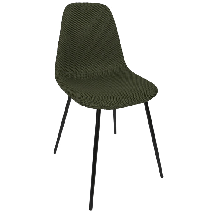 Chaise Atome Kaki - Lot De 4
