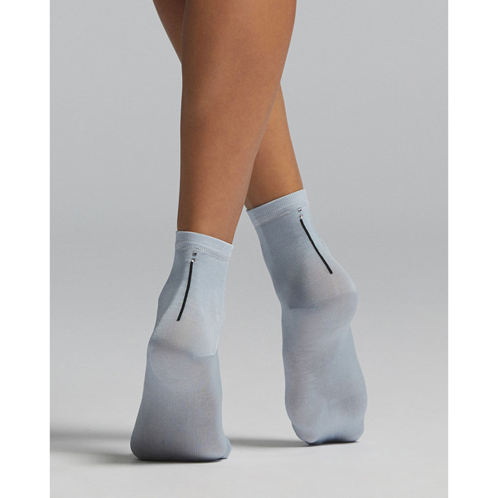 Calzino Cassiopea viscosa con strass sul retro