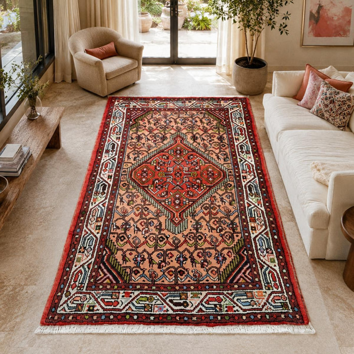 Tapis d'orient, motif oriental noué à la main, ENUTAS