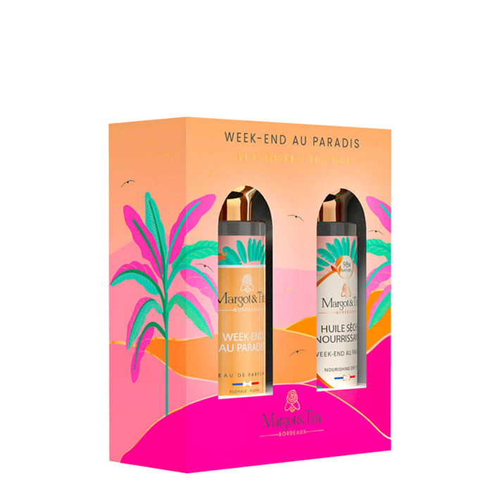 Week-End Au Paradis - Coffret Huile Séche 30 ml et Parfum 30 ml