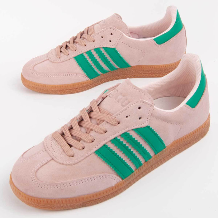 Sneaker De Piel - Rosa