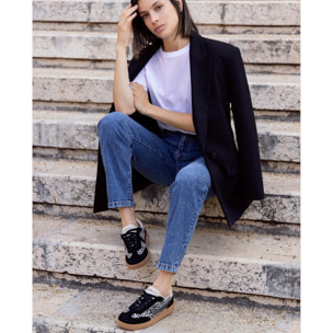 Deportivos - Negro - Tacón: Bajo