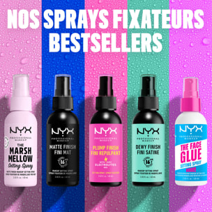 NYX Professional Makeup The Face Glue Setting Spray, Spray fixateur résistant aux transferts et waterproof, 60ml