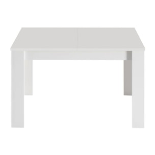 Mesa de comedor extensible Kendra 123 Blanco Artik (Blanco Mate)