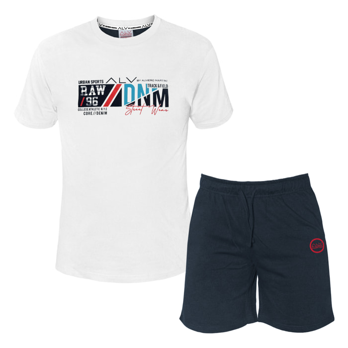 Completo Uomo ALVIERO MARTINI Manica Corta Cotone