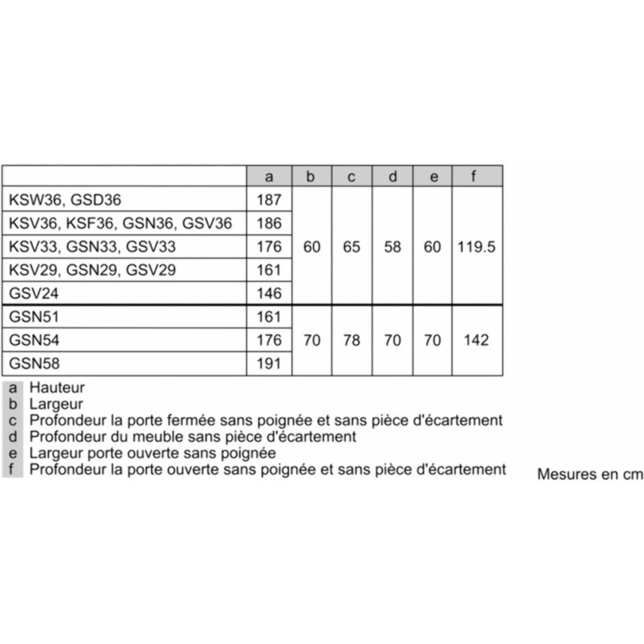 Congélateur armoire SIEMENS GS36NVXEV iQ300, Big Box, varioZone