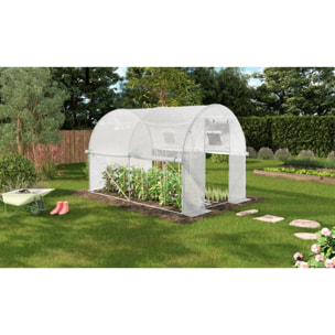 Serre 6m² blanche - gamme toutes saisons