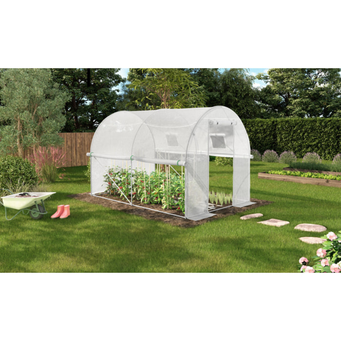 Serre 6m² blanche - gamme toutes saisons