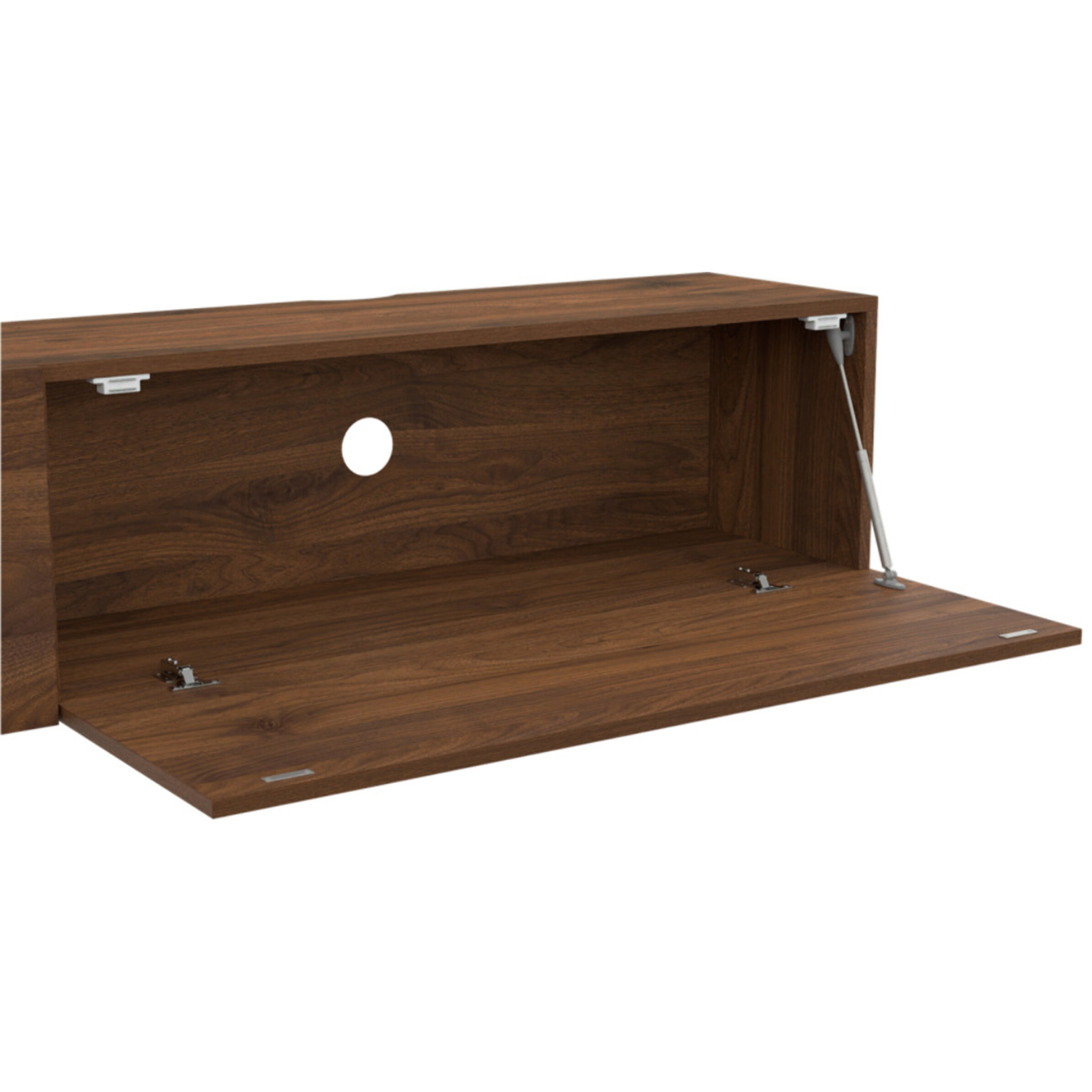 Meuble TV suspendu Michigan effet noyer L180cm