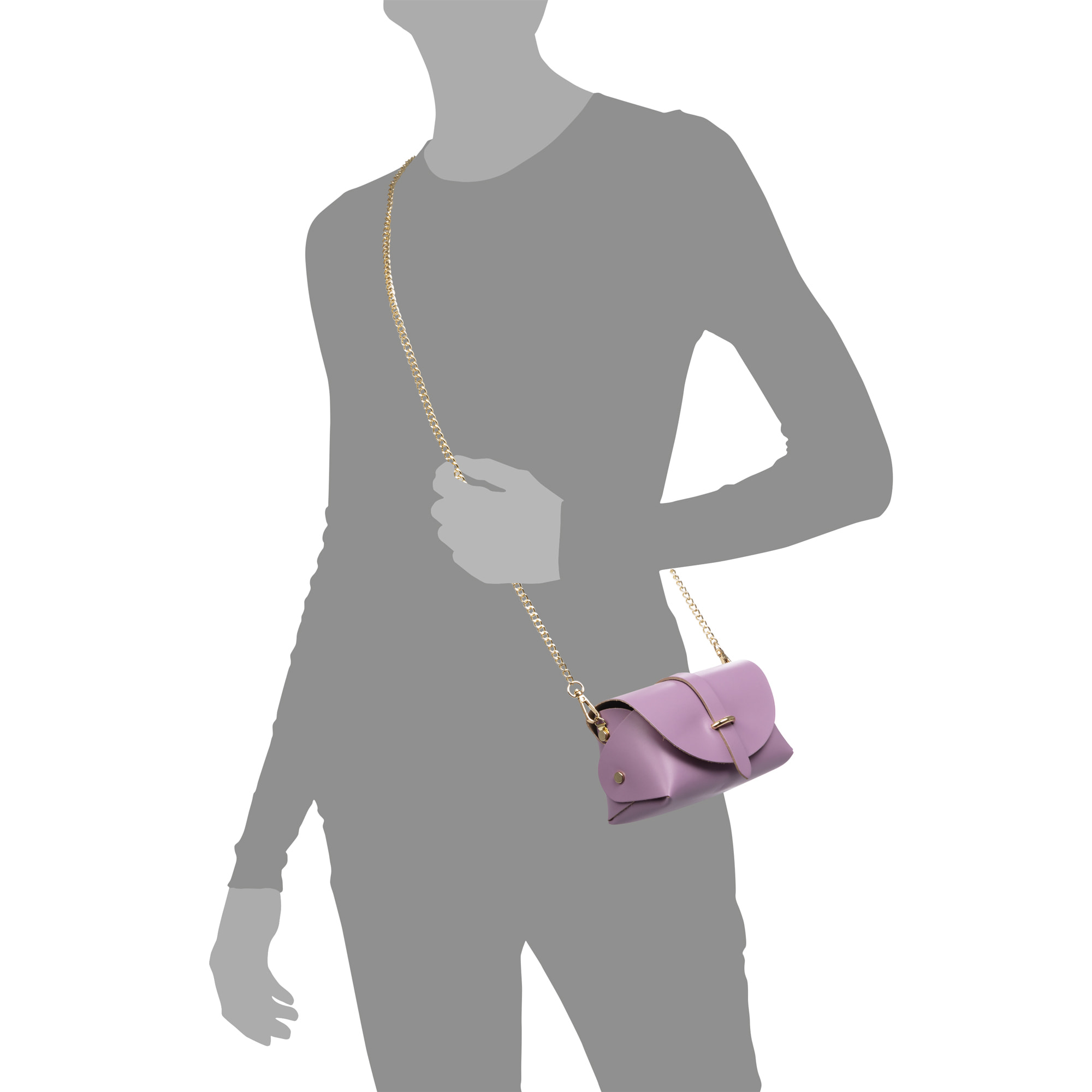 Aurora Borsa a tracolla Donna. Pelle autentica Ruga