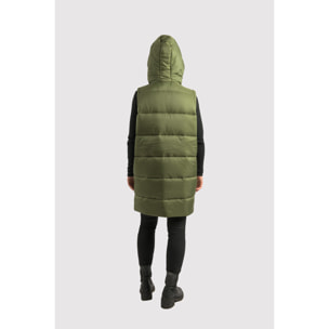 Chaleco Barcelona Long Vest dela marca ECOON - verde oscuro