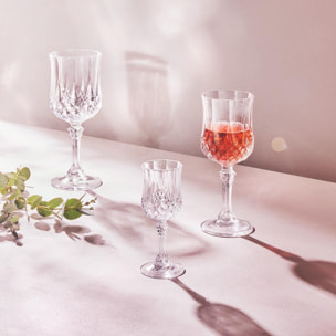 6 verres à liqueur 6cl Longchamp - Cristal d'Arques - Verre ultra transparent au design vintage