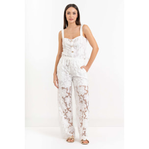 Kocca - Pantaloni palazzo in pizzo Donna